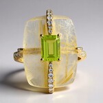 Anello in oro con Quarzo Rutilato (CIRARI)
