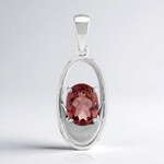 Ciondolo in argento con Apatite Rossa