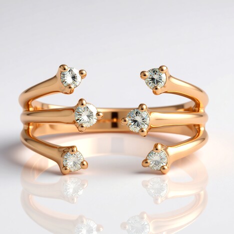 Anello in oro con Diamante Rose de France SI1 di Argyle (Annette)