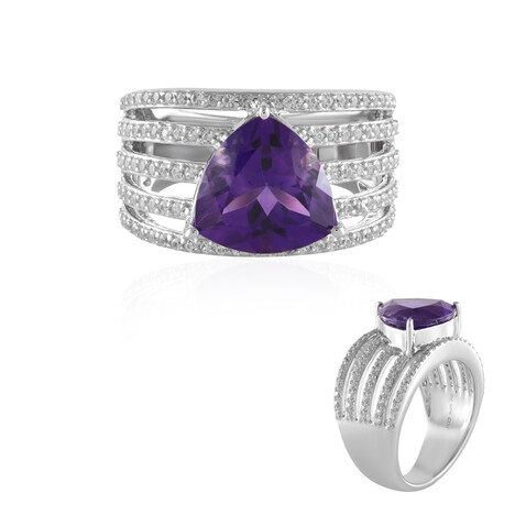 Sibirischer Amethyst-Silberring