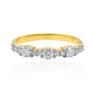 18K IF (D) Diamond Gold Ring (Annette)