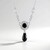 Collana in argento con Spinello Nero