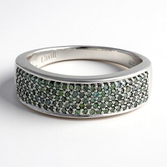 Anello in argento con Diamante Fancy