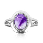Chevron-Amethyst-Silberring