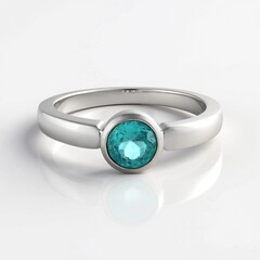 Anello in argento con Apatite Blu
