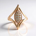 Anello in oro con Diamante Cioccolato I2 (KM by Juwelo)