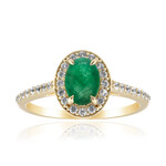 Anello in oro con Smeraldo Zambia