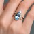 9K Swiss Blue Topaz Gold Ring (SUHANA)