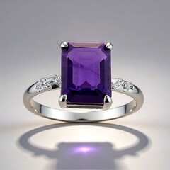 Anello in argento con Ametista