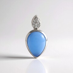 Ciondolo in argento con Onice Blu
