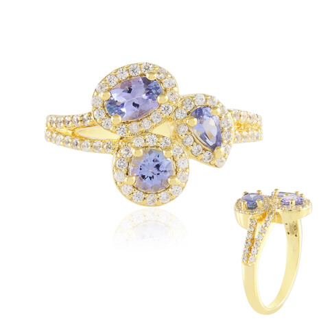 Anillo en plata con Tanzanita