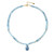 Aquamarin-Silberhalskette