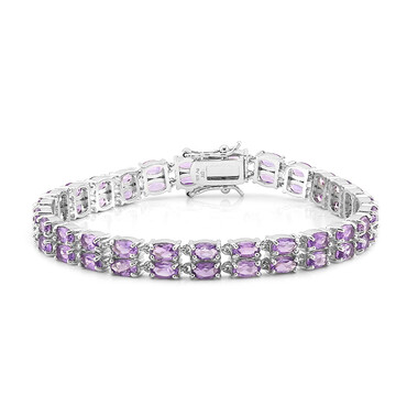 Amethyst-Silberarmband