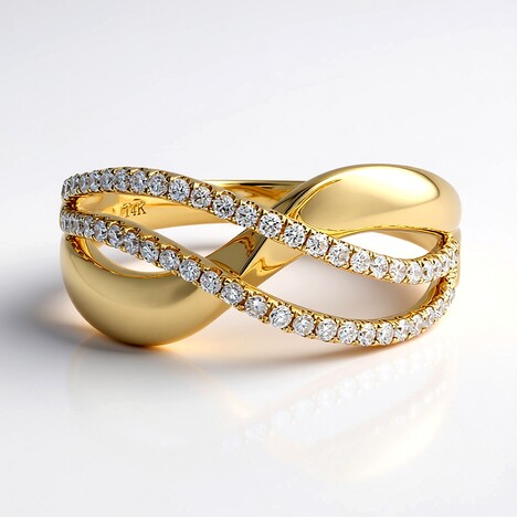 Anello in oro con Diamante SI1 (H) (CIRARI)