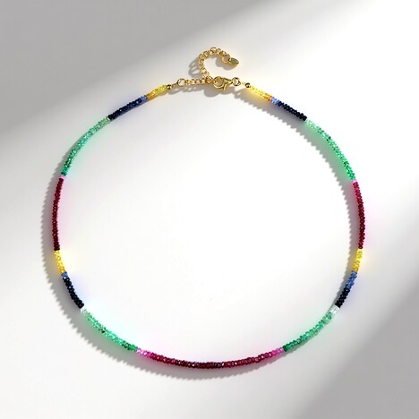 Collana in argento con Smeraldo Brasiliano