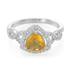 Anello in argento con Citrino