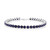 Blauer Madagaskar-Saphir-Silberarmband
