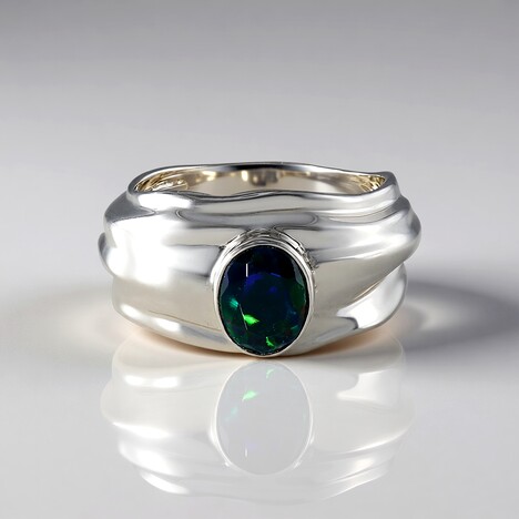 Anello in argento con Opale Mezezo (de Melo)