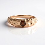 Anello in argento con Diamante Rosso I2 (de Melo Essence)