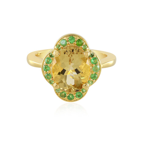 Anello in argento con Berillo Giallo