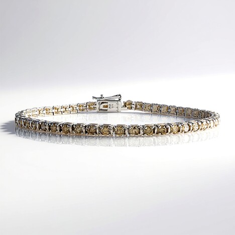 Bracciale in oro con Diamante Champagne I2 (de Melo Gold)