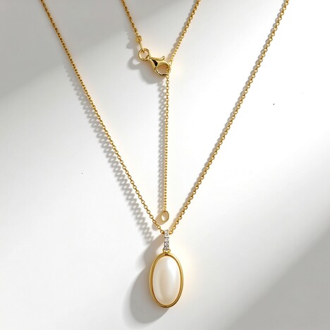 Collana in argento con Madreperla (Adela Silber)