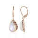 White Moonstone Silver Earrings (KM by Juwelo)