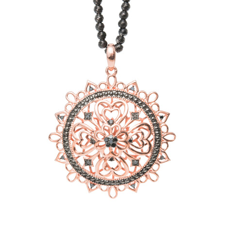 Collar en plata con Diamante negro