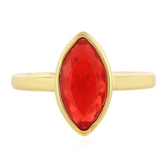 Äthiopischer Roter Opal-Silberring (MONOSONO COLLECTION)