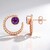 Zambian Amethyst Silver Earrings (SAELOCANA)