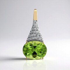 Ciondolo in oro con Peridoto Wagogo