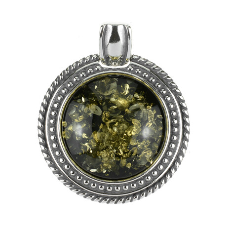 Pendentif en argent et Ambre baltique (dagen)