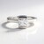 Bague en argent et Topaze blanche