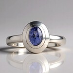 Anello in argento con Tanzanite (Pallanova)