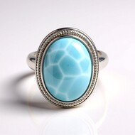 Larimar-Silberring