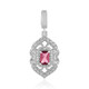 Pendentif en argent et Tourmaline rose du Nigéria