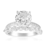 Anillo en plata con Topacio blanco