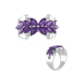 Siberian Amethyst Silver Ring (de Melo)