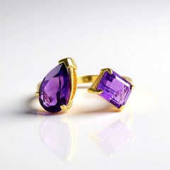 Anello in argento con Ametista del Marocco
