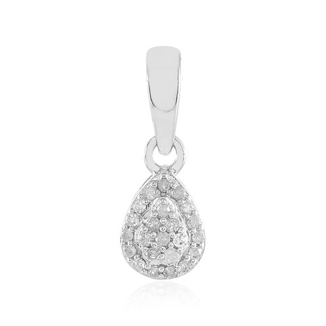 I2 (I) Diamond Silver Pendant