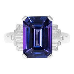 Anillo en oro con Tanzanita AAA (CIRARI)