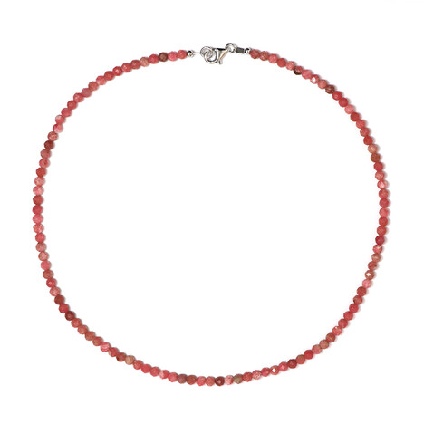 Rhodonit-Silberhalskette
