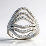 Anello in argento con Zircone