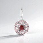 Ciondolo in argento con Zircone Mogano