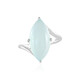 Anello in argento con Calcedonio Acqua