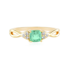Zilveren ring met een Russische smaragd (Adela Silber)