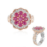 Tansania-Rubin-Silberring (Gems en Vogue)