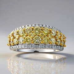 Anello in oro con Diamante Giallo SI2 (CIRARI)
