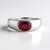Anello in argento con Rubino del Madagascar