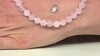 Collar en plata con Cuarzo rosa